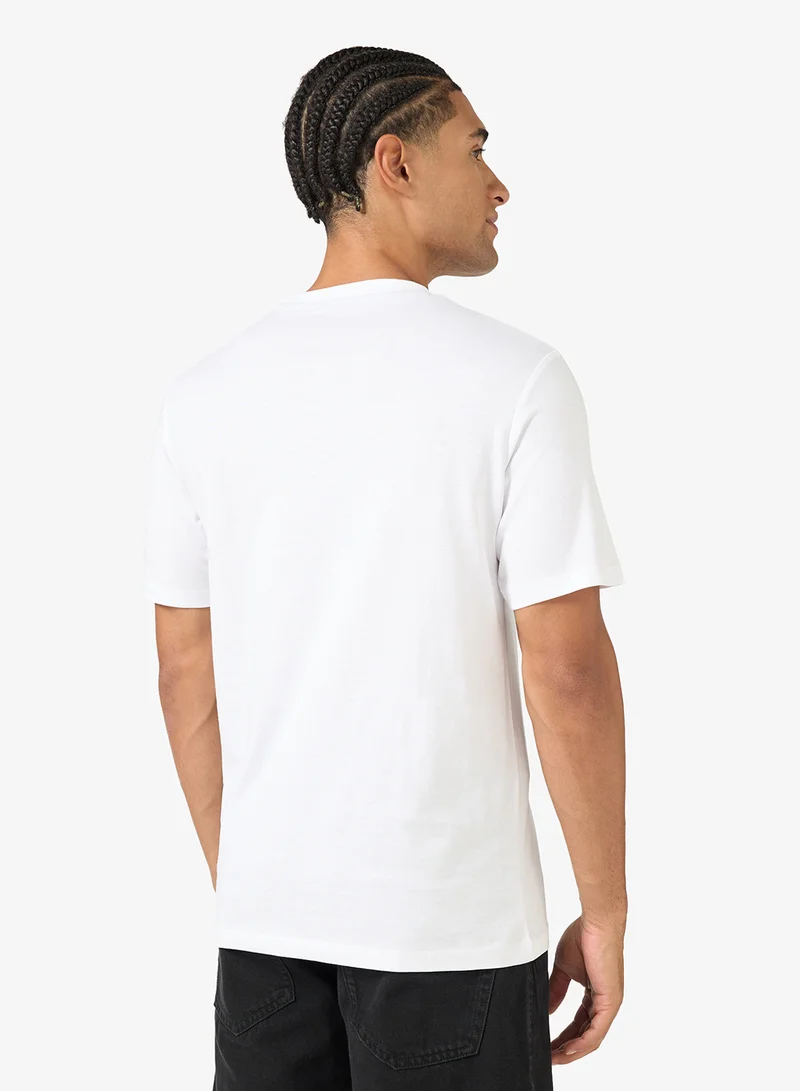 JJ Rebel Logo Regular Fit Crew Neck T-Shirt