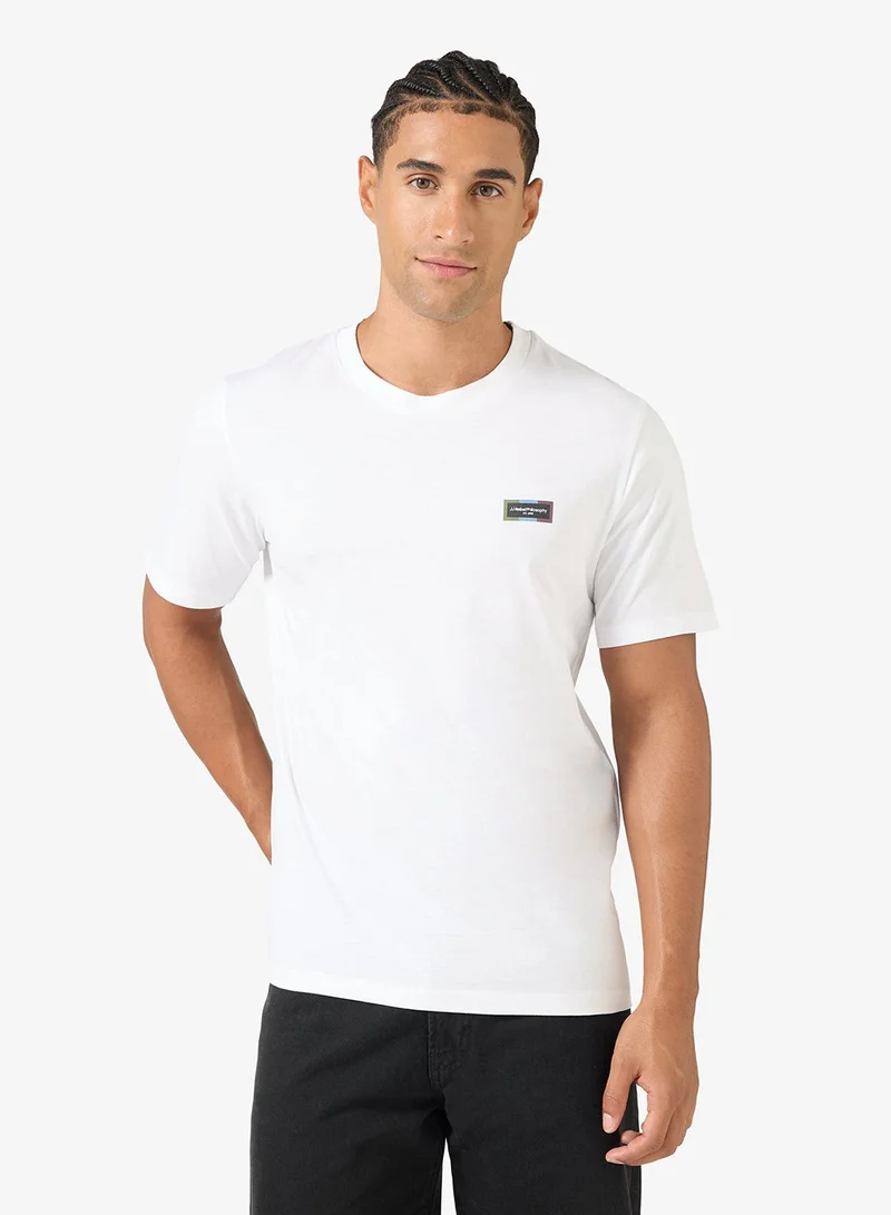 JJ Rebel Logo Regular Fit Crew Neck T-Shirt