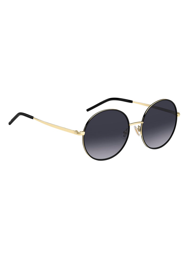 HUGO BOSS Women's UV Protection Round Sunglasses - Boss 1593/S Gold Millimeter - Lens Size: 54 Mm  - Image 2