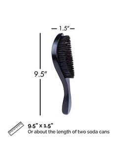 Zeus Best Hair Brush For Men With 100% Boar Bristles And Contour Beechwood Handle Bc92  - Image 4