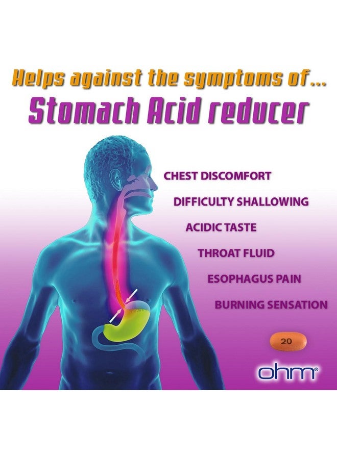 Ohm Omeprazole Delayed-Release Tablets, 20mg Acid Reducer, Treats Frequent Heartburn 84 Tablets 2 Pack - Image 4