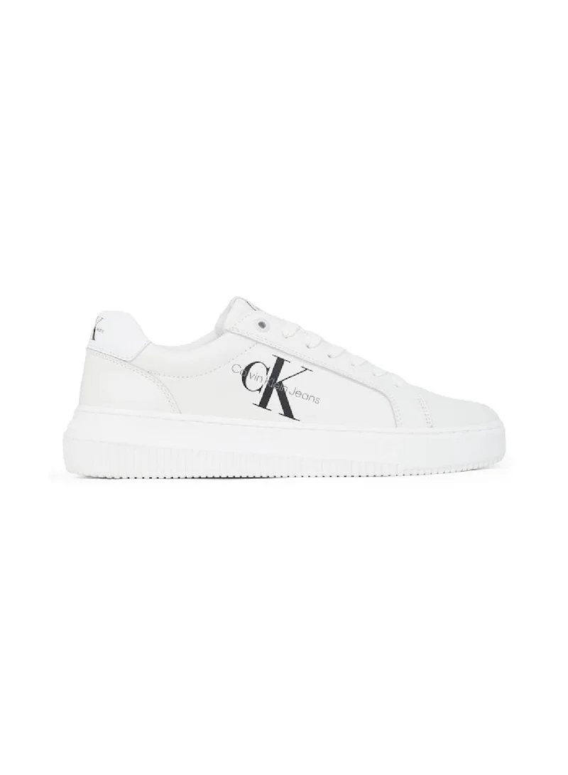 Calvin Klein Jeans Women's Leather Trainers -  leather upper , White