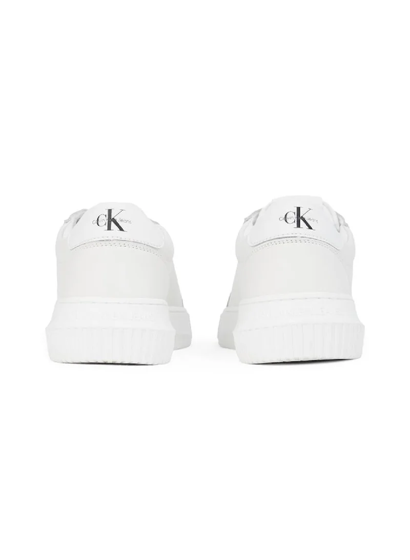 Calvin Klein Jeans Women's Leather Trainers -  leather upper , White