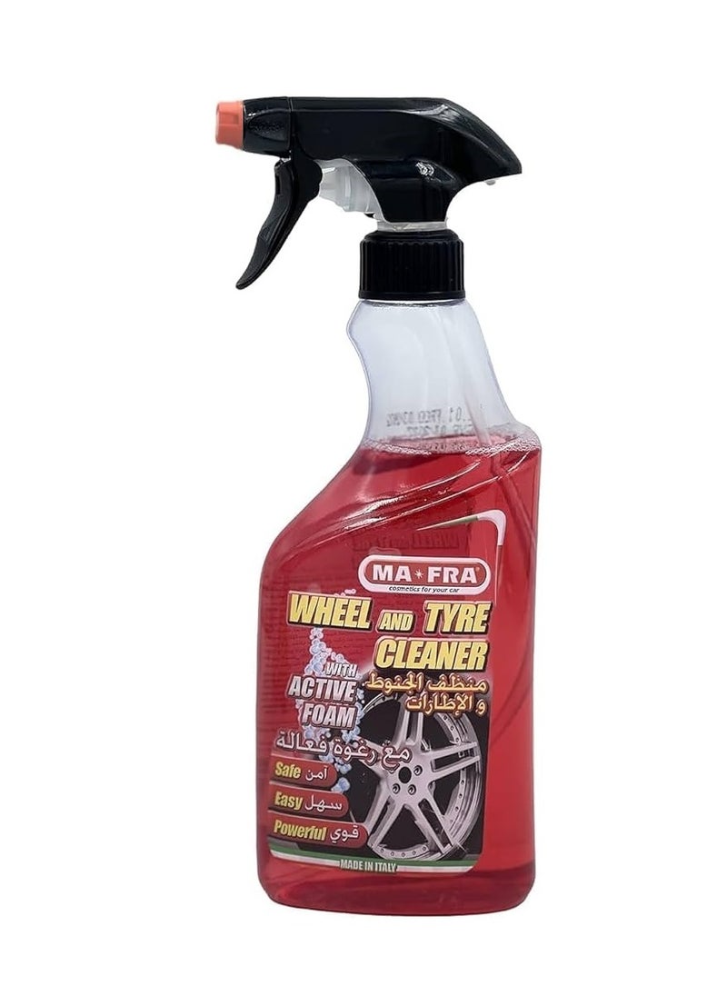 MAFRA - Wheel And Tire Rim Cleaner Works With An Active Foam System To Clean Tires Wheels Easily and Quickly 500ML - Image 1