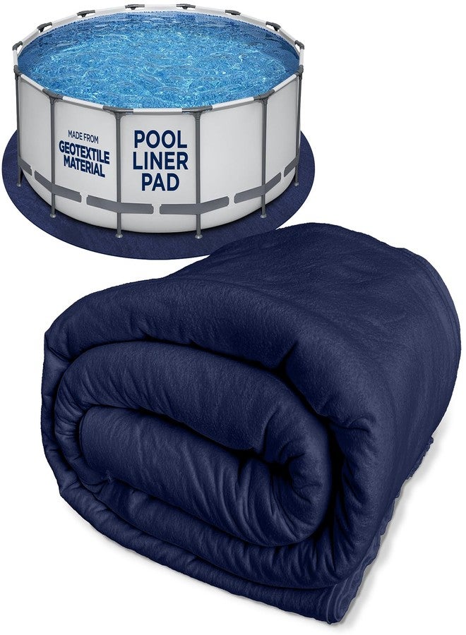 Shop Square Precut 12-Foot Round White Pool Liner Pad for 12' Above Ground Swimming Pools - Puncture Prevention Extends Liner Life, Durable Eco-Friendly Geotextile Material - Image 1