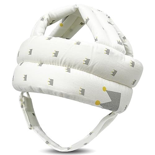 REFLYAWAY Baby Head Protector for Crawling Walking, Baby Helmet Adjustable No Bumps and Soft Cushion, Infant Safety Cap for Kid Learning to Walk (Staly L) - Image 1
