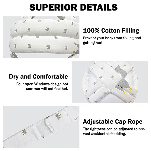 REFLYAWAY Baby Head Protector for Crawling Walking, Baby Helmet Adjustable No Bumps and Soft Cushion, Infant Safety Cap for Kid Learning to Walk (Staly L) - Image 3
