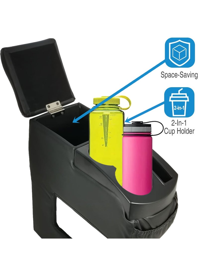 3XR Car Console Box Multi Console Box Drink Holder Car Arm Rest Car Drink Holder Center Console Box  - Image 3