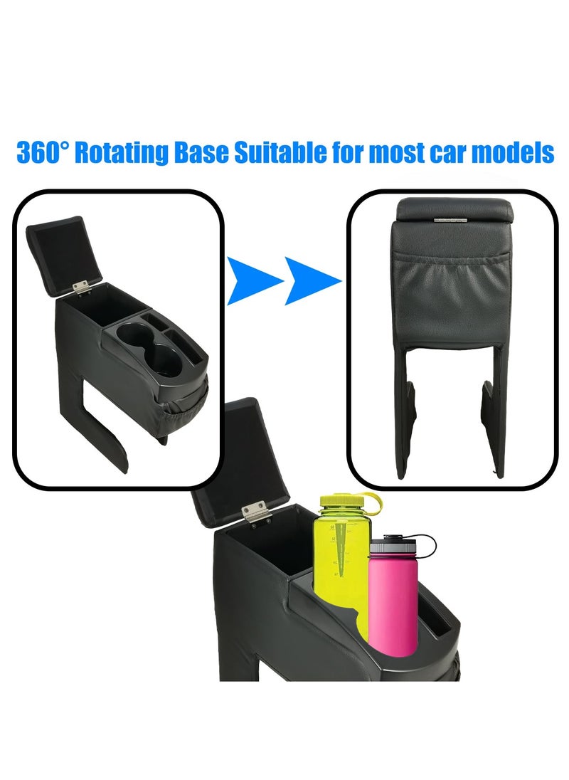 3XR Car Console Box Multi Console Box Drink Holder Car Arm Rest Car Drink Holder Center Console Box  - Image 2