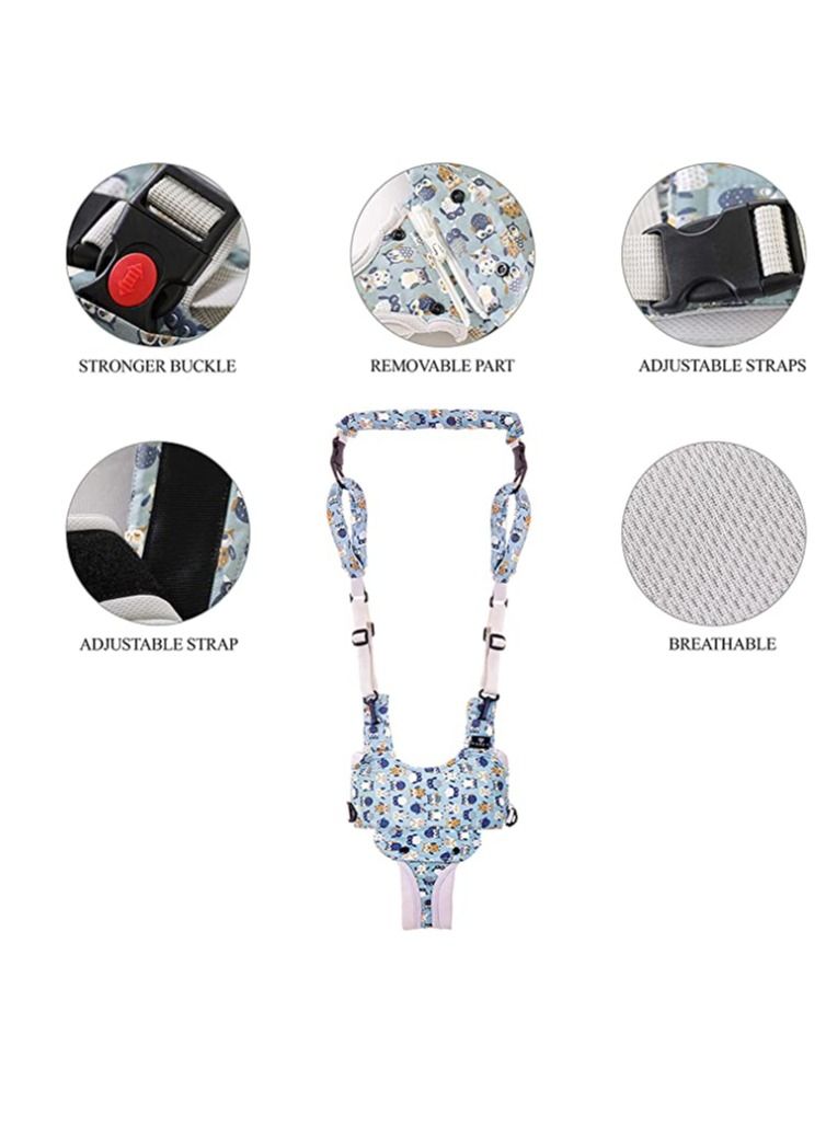 Baby Walking Harness, Easy-Wearing Baby Harness for Walking, Walk & Stand Baby Walker Harness, Comfy Padded Baby Walking Assistant with Bonus Baby Knee Pads for Crawling
