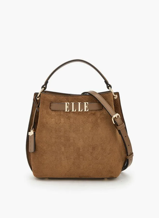 Elle Suede Crossbody Bag With Detachable Strap