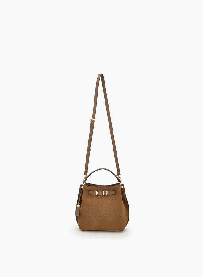 Elle Suede Crossbody Bag With Detachable Strap