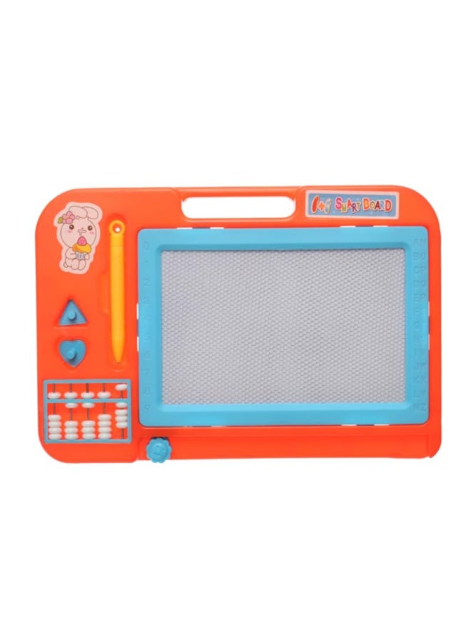 Plastic Magnetic Erasable Drawing And Writing Board With Creative Educational Operations Aiming To Teach Children - Orange - Image 1