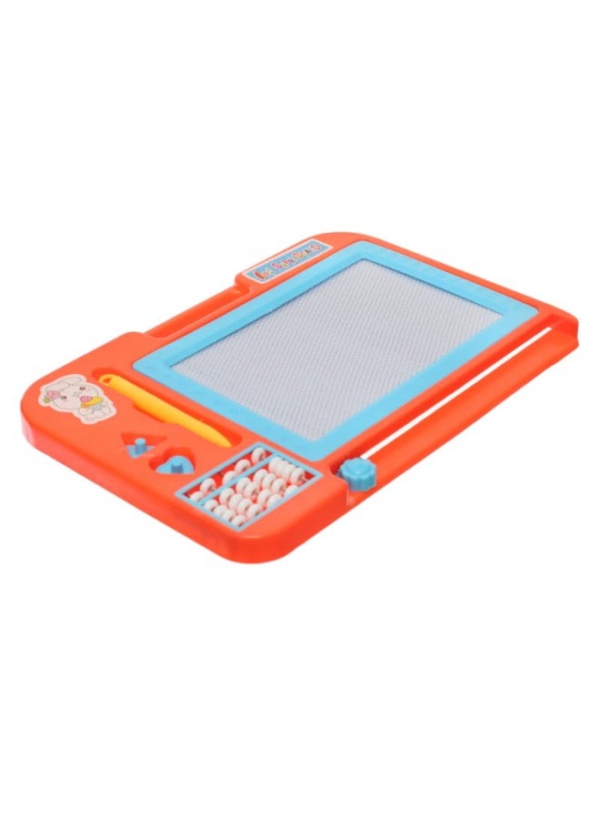 Plastic Magnetic Erasable Drawing And Writing Board With Creative Educational Operations Aiming To Teach Children - Orange - Image 2