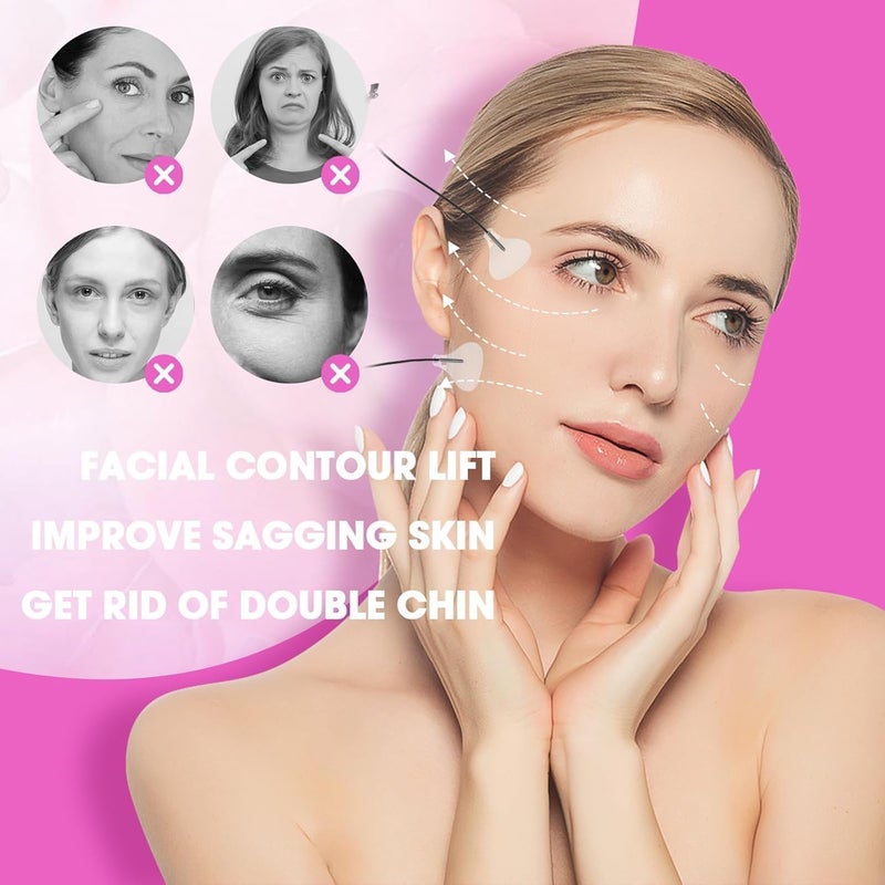 120 stickers of white invisible face lift stickers, eyebrows, face and neck firming beauty tape - Image 4