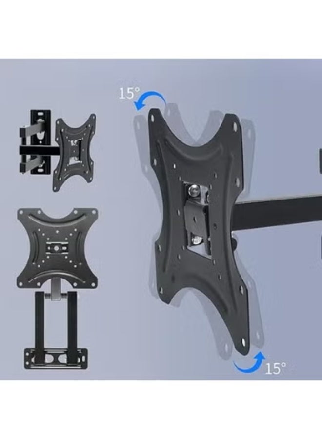 Articulating TV Wall Mount – Tilt & Swivel Bracket for 14–42 Inch LCD/LED/OLED Screens – 3-Arm Design, Supports up to 26kg, Max VESA 200x200 - Image 4