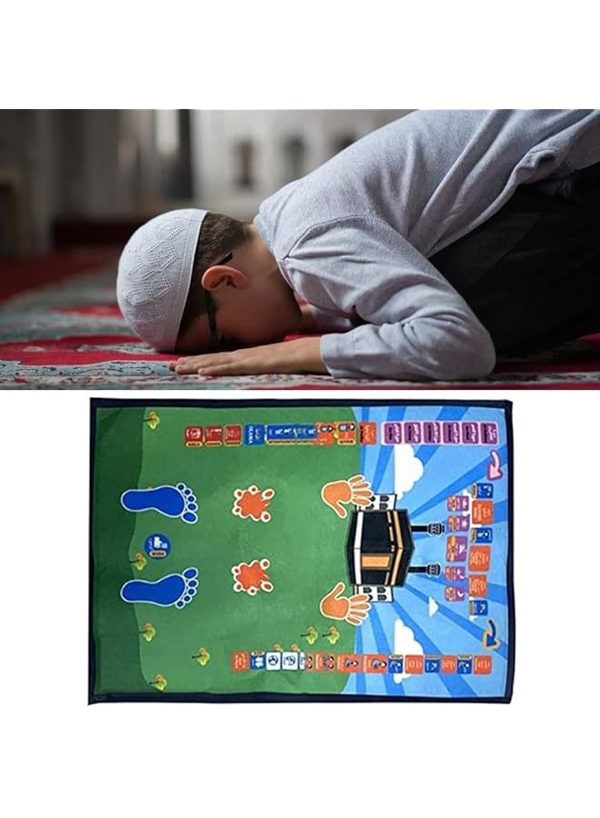 ORiTi Educational Interactive Prayer Mat Carpet Electronic Interactive Voice Teaching Prayer Rug Mat Worship Blanket For Children Kids - Image 3