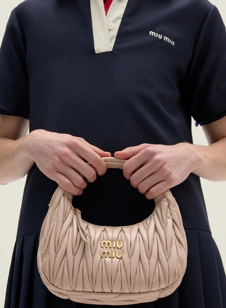 MIU MIU Wander nappa leather hobo Shoulder Bag  - Image 2