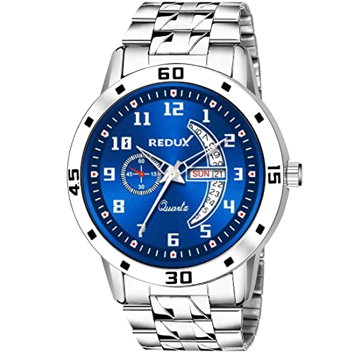 REDUX Stainless Steel Mw-406 A Classic Analog Blue Dial Watch For Men And Boys - Image 1