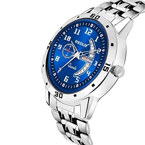 REDUX Stainless Steel Mw-406 A Classic Analog Blue Dial Watch For Men And Boys - Image 2