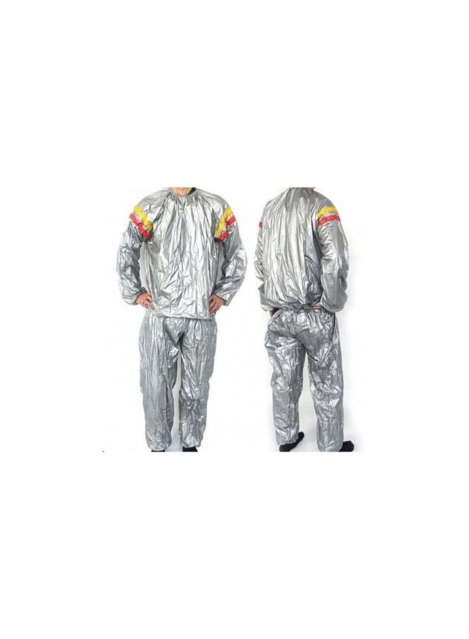 بدلة ساونا لايف أب LS3034A مقاس 77 سم L/XL - بدلة رياضية متينة مطاطية تساعد على إنقاص الوزن وتعزيز التعرق، مناسبة للرجال والنساء