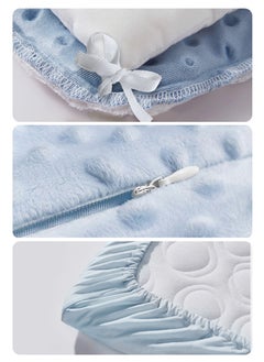Babycare Babycare - Baby Bedding Set, Kesley Whale Blue, 4 Pcs (Quilt Cover 100×120 cm, Quilt Core 100×120 cm, Pillowcase 50×30 cm, Pillow Core 50×30 cm), Soft Cotton, BPA-Free, Non-Toxic, Hypoallergenic, Gentle on Baby Skin, Breathable Fabric, Easy to Wash, Lightweight, Durable, Cozy Sleep Comfort, Safe for Babies, Ideal for Cribs, Stylish Nursery Bedding  - Image 4