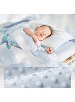 Babycare Babycare - Baby Bedding Set, Kesley Whale Blue, 4 Pcs (Quilt Cover 100×120 cm, Quilt Core 100×120 cm, Pillowcase 50×30 cm, Pillow Core 50×30 cm), Soft Cotton, BPA-Free, Non-Toxic, Hypoallergenic, Gentle on Baby Skin, Breathable Fabric, Easy to Wash, Lightweight, Durable, Cozy Sleep Comfort, Safe for Babies, Ideal for Cribs, Stylish Nursery Bedding  - Image 5