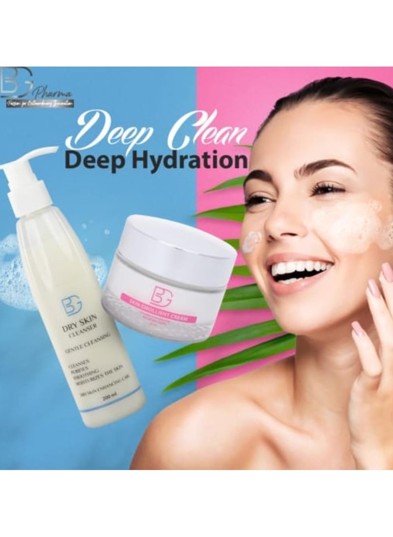 BG Dry Skin Cleanser – Gentle Hydrating Face Wash – Nourishing Formula for Dry & Sensitive Skin – Removes Impurities Without Drying – Daily Skincare – 200ml - Image 3