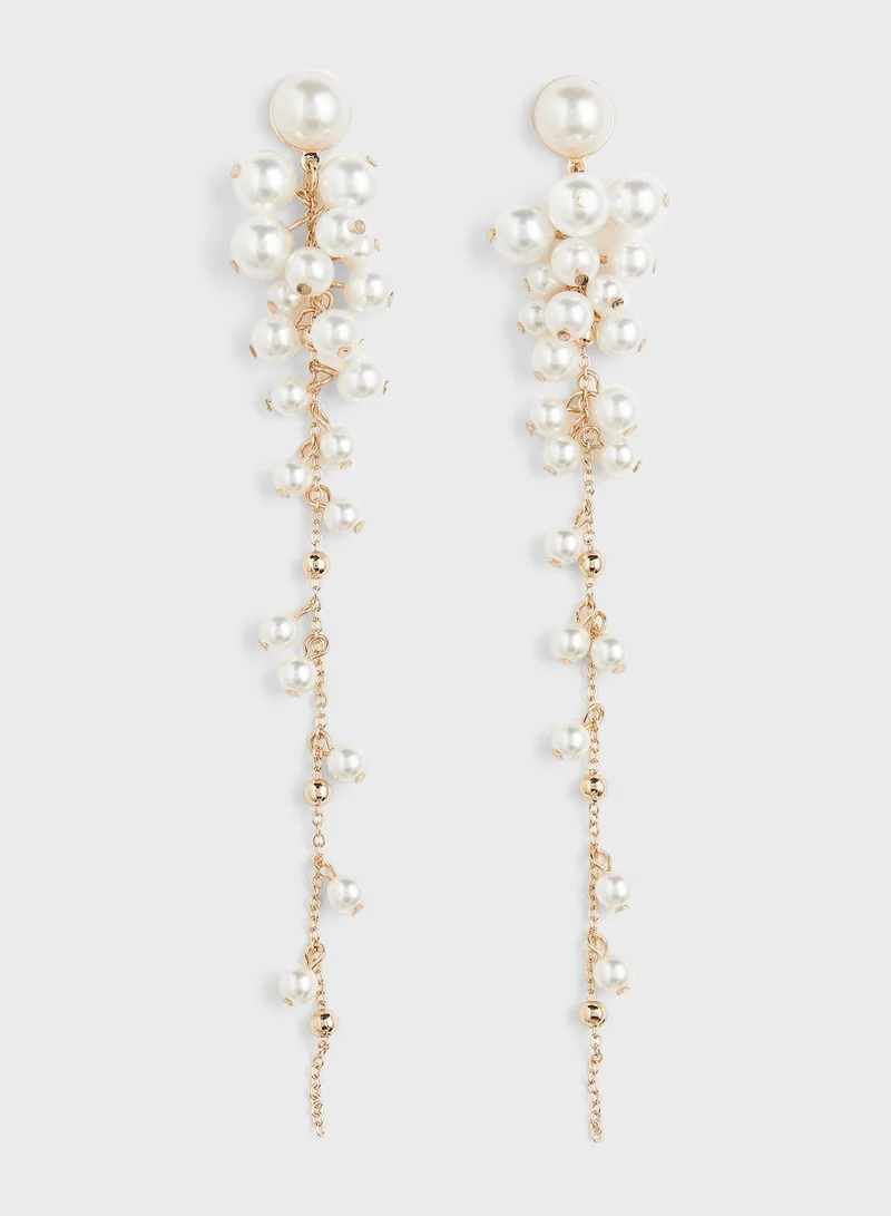 اتش اند ام Long Beaded Earrings