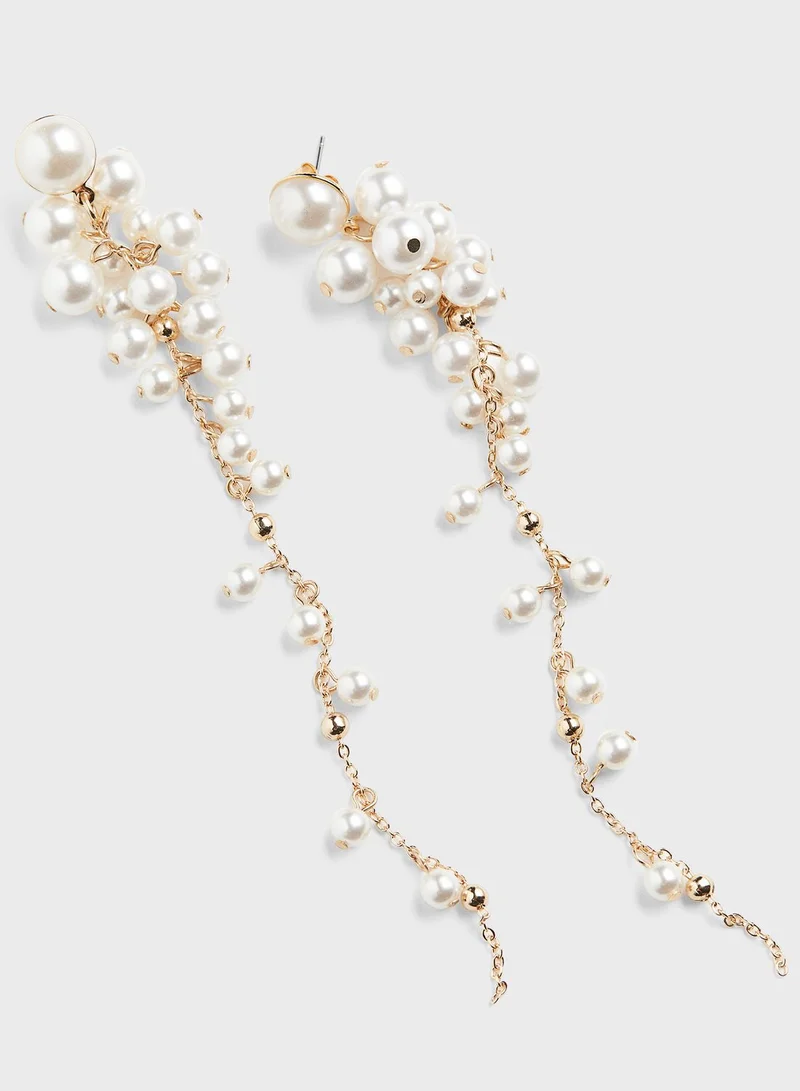 اتش اند ام Long Beaded Earrings