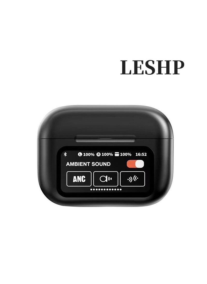 LESHP AI Translation Bluetooth Headphones PRO - Premium Sound Quality Wireless Earbuds - Compatible with iPhone, Android, and PC - black  - Image 1