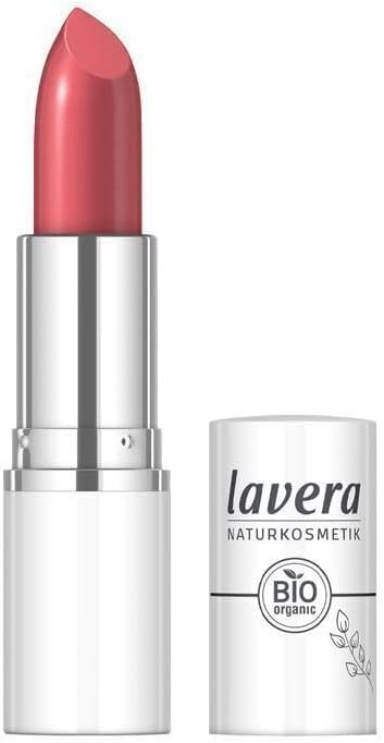 lavera Cream Glow Lipstick Watermelon 07 Intense colour Shiny finish High wearing comfort Up to 6 hours hold Vegan Natural cosmetics 1x 18 g