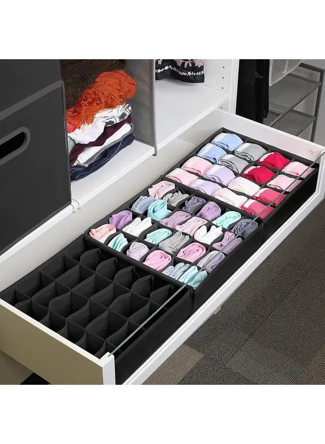 Grey Foldable Under Bed Wardrobe Organizer Storage Box With Compartments - Image 1