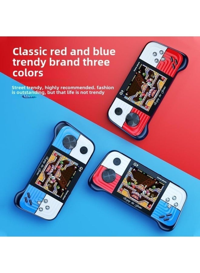 Handheld Game Machine G9 Dual Handle Retro Color Display Portable Arcade Gaming Console with 666 Built-in Classic Games, Multiplayer Support, Rechargeable Game Player (Blue) - Image 2