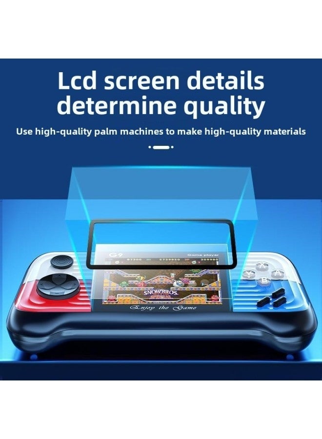 Handheld Game Machine G9 Dual Handle Retro Color Display Portable Arcade Gaming Console with 666 Built-in Classic Games, Multiplayer Support, Rechargeable Game Player (Blue) - Image 4