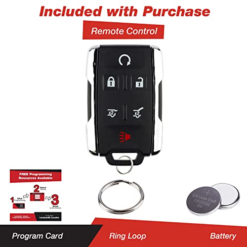 KeylessOption Keyless Entry Remote Control Car Key Fob Replacement for Suburban Tahoe M3N-32337100 - Image 2