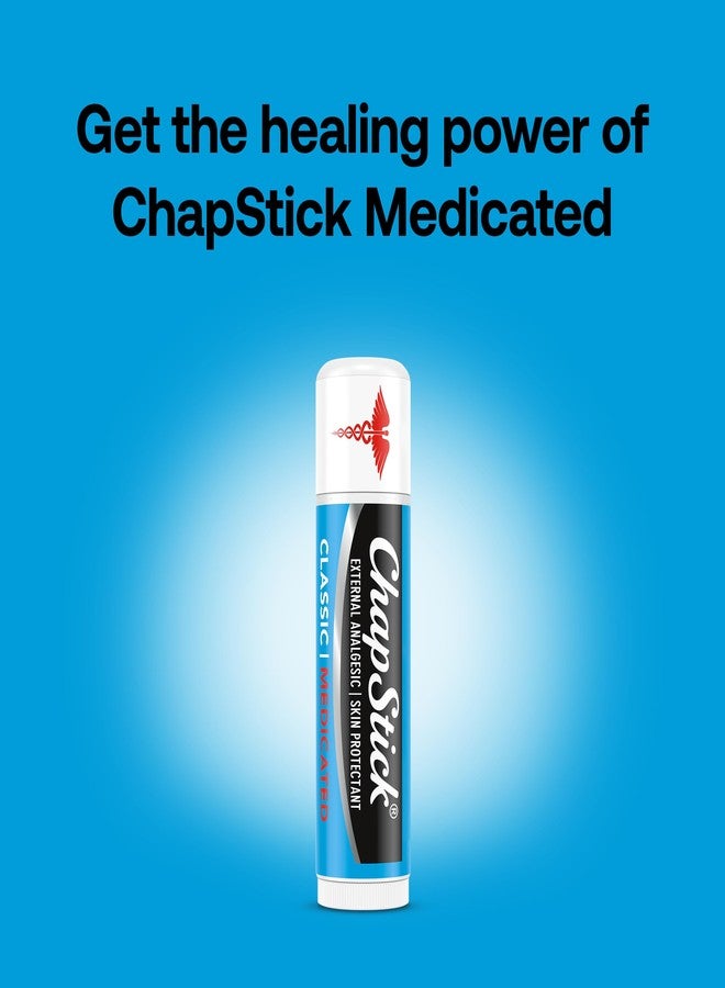 ChapStick Classic Medicated 3-Packs (12 Sets/36 Tubes) – Bulk Lip Balm, Dry Lips & Cold Sore Pain Relief Bundle, 0.15 Oz Ea - Image 2