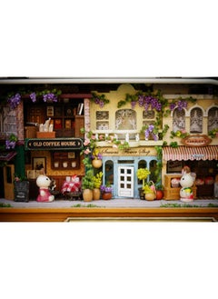 Flever Flever Dollhouse Miniature DIY House Kit Creative Room with Furniture and Cover for Romantic Valentine's Gift(Happy Corner)  - Image 5