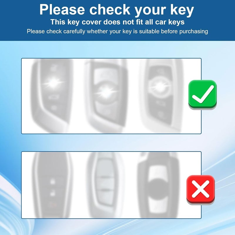 lasuroa Pack of 2 Key Fob Covers - Striped Silicone Key Case for Luxury Cars (2015-2023) - Image 5