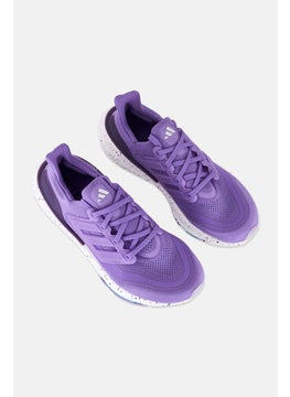 Adidas Women Ultra Boost Light Lace Up Running Shoes, Purple  - Image 4