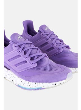 Adidas Women Ultra Boost Light Lace Up Running Shoes, Purple  - Image 2