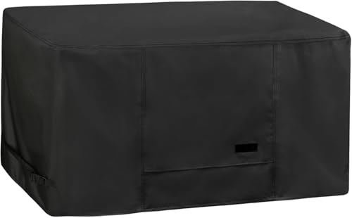 NettyPro Deck Box Cover Outdoor Waterproof Storage Bench Cover for Rectangular Deck Box 46 x 16 x 22 inch Black - Image 1