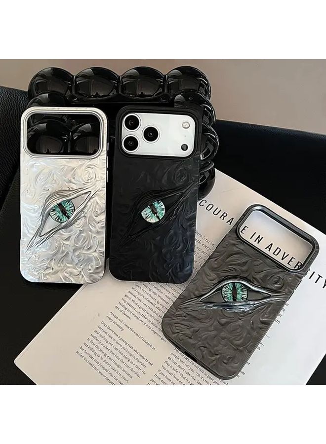 Grey Ultra Thin Devil Eye Phone Case For iPhone 17 Pro Max With Lip Gloss Holder - Image 3