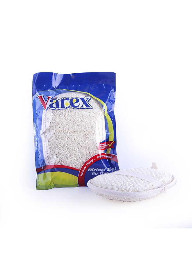 Varex Varex Egyptian Natural Loofah for Bath - Oval 1 Piece 