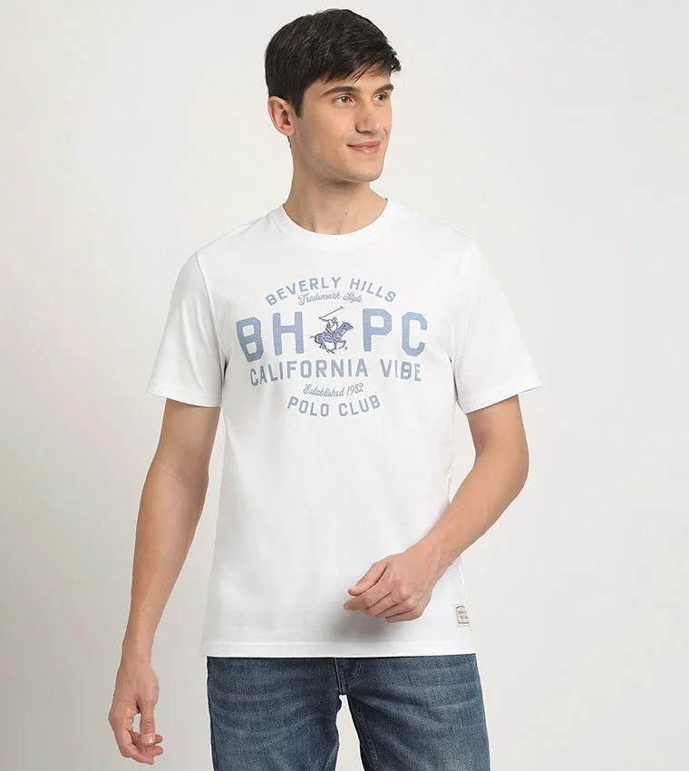 Beverly Hills Polo Club Printed Crew Neck T-Shirt