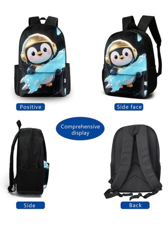 Bright Li Fire Fashion treasure for students and children! Fun cartoon bag three-piece set, full turnover rate (available for students, children, friends on outings, mountain climbing, going to school, etc.) - 39  - Image 3