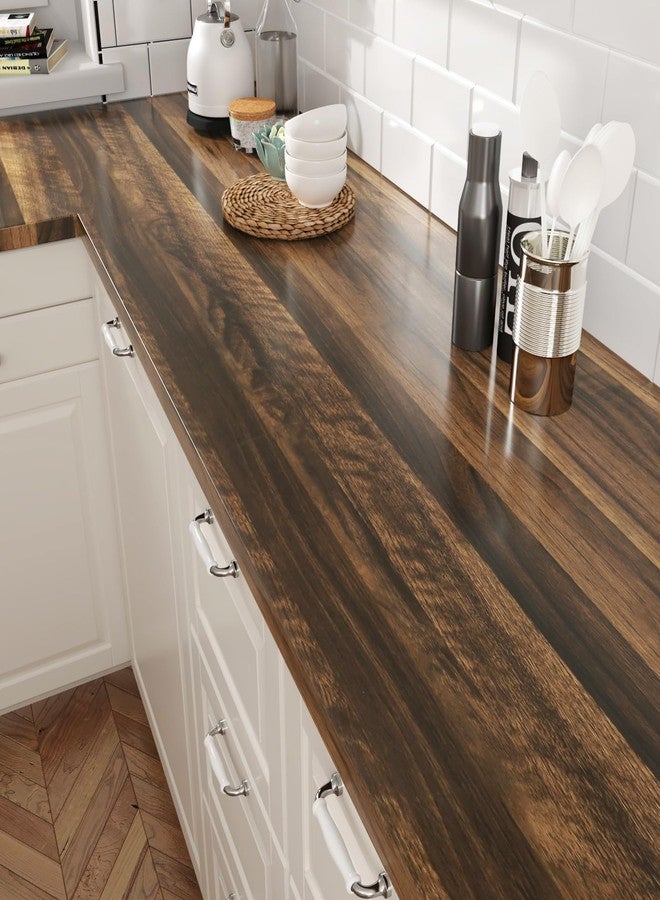 Wallercity Brown Wood Grain Contact Paper for Countertops Wooden Peel and Stick Wallpaper for Kitchen Backsplash Self Adhesive Wallpapers Vinyl Light Wood Wall Paper for Cabinets Table 15.8''x78.7'' - Image 1