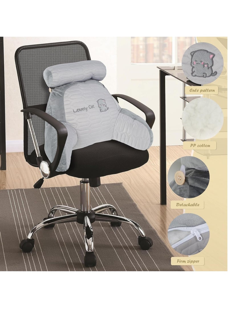 XiuWoo Ergonomic Extra Large Memory Foam Reading Pillow, Pillow Backrest, Lumbar Pillow, Neck Support pillow, Seat Cushion, Bed Rest Pillow, Lounge Cushion with Arms, Support Neck for Kid Adult  - Image 3