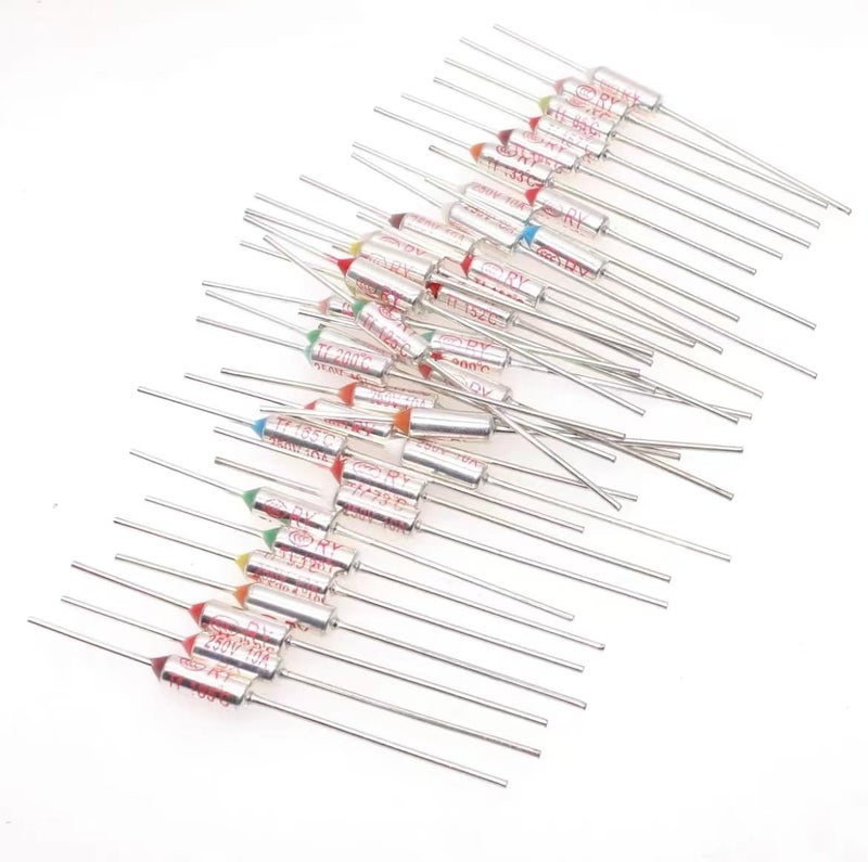 COMPSTUDIO 5Pcs 152C Celsius Circuit Cut Off Temperature Micro Thermal Fuse 10A 250V - Image 4