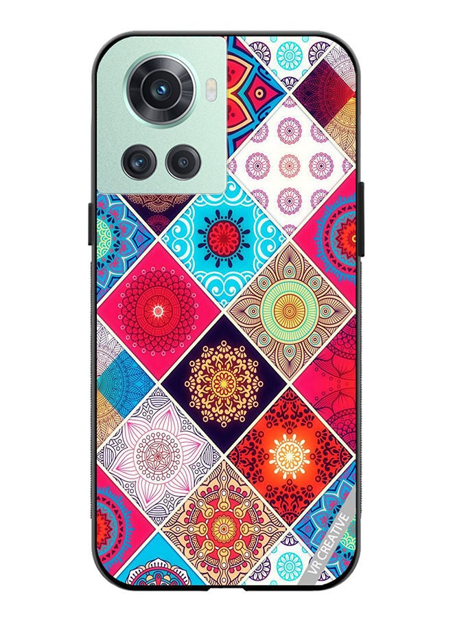 VR CREATIVE Protective Case Cover For OnePlus 10R Flower Pattern Design Multicolour - Image 1